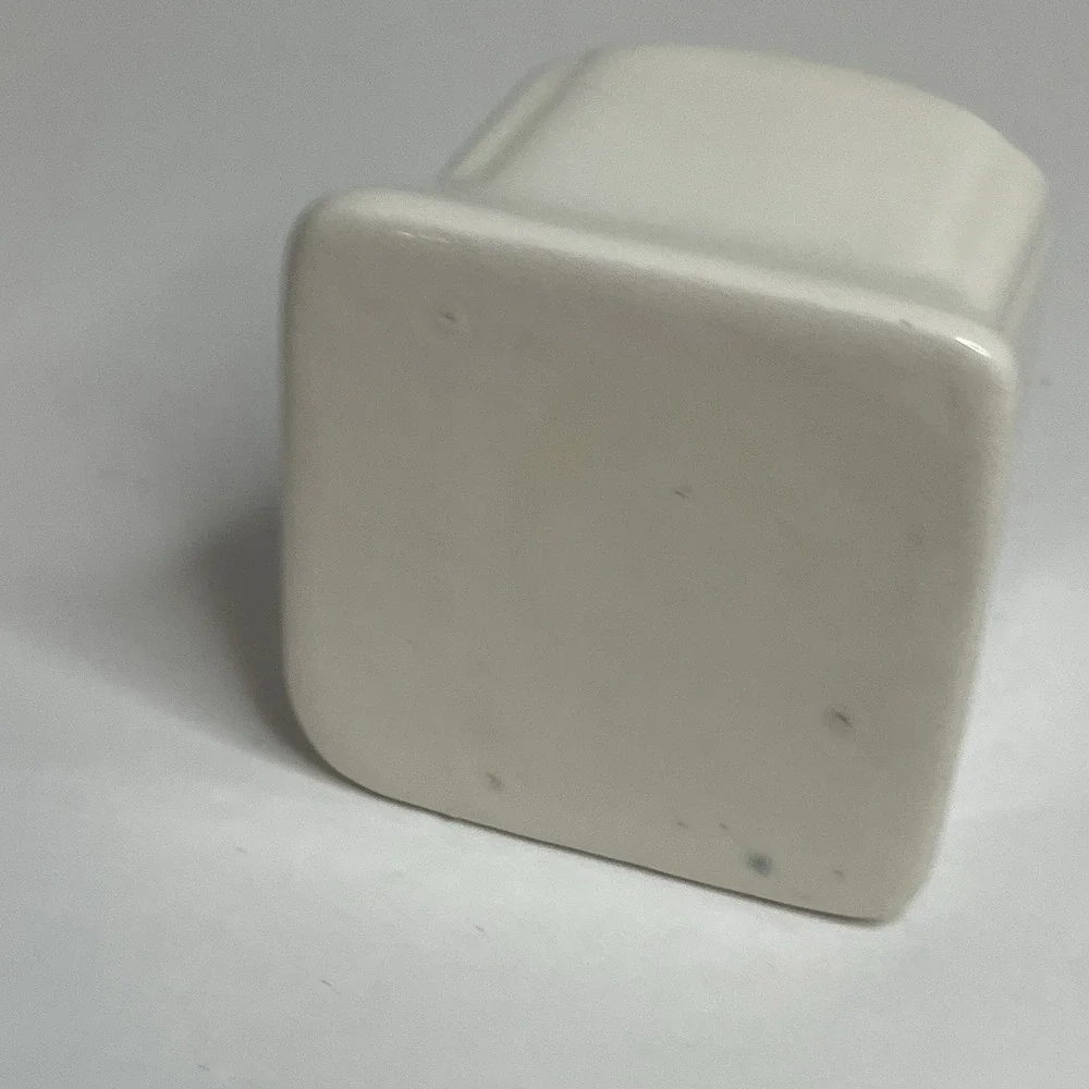 Vintage Mini Toothpick Holder Ceramic Harley Davidson Handmade Flames Handmade